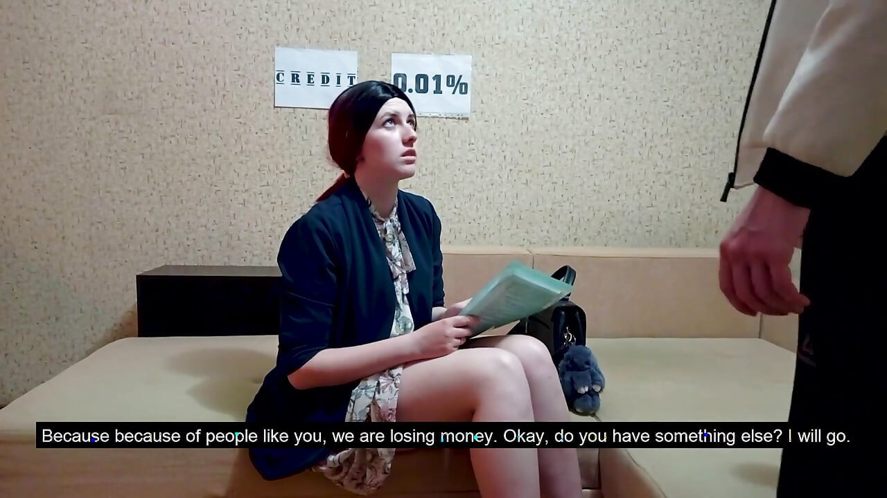 A feleség azért jött, hogy egy puncival kompenzálja a férje kölcsönét