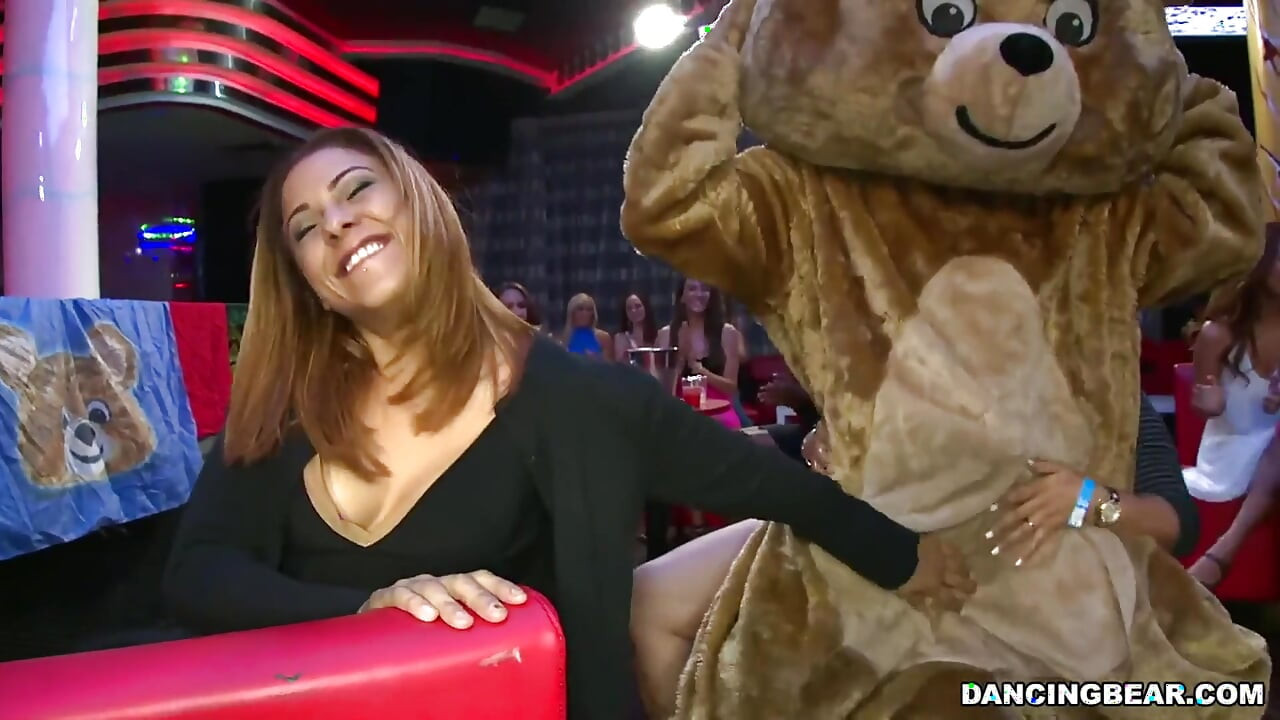 Dancing Bear - These Crazy Girls Are Having a Bachelorette Party and Who Better Than the Dancing Bear to Get Things Started