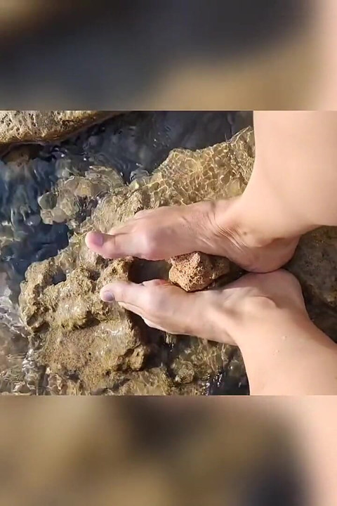 Footjob in the Sea