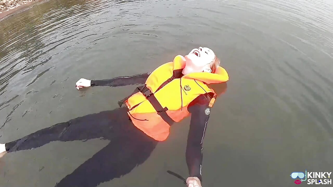 Strapped Tight & Floating Free - Sexy Wetsuit Life Jacket Test