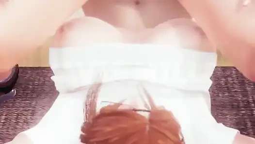 Gadis culur hot rambut merah lagi asik nyepong kontol dan dientot habis-habisan sampai dicrot di dalam