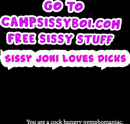 Closed Captioned Sissy Joni Loves Dicks