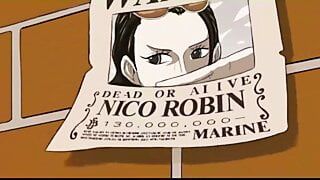 Nico Robin geneukt door mariniers (een stuk)