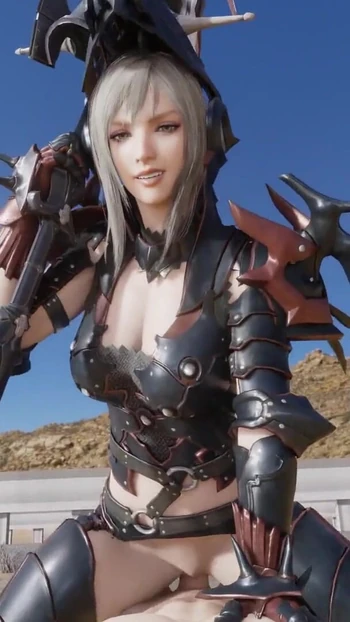 Emotional moment from "final fantasy Aranea Highwind Gets Multiple styles clothed"
