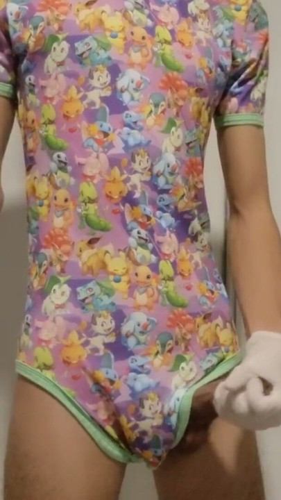 ABDL Pokemon Onesie Masturbation | Clip 1