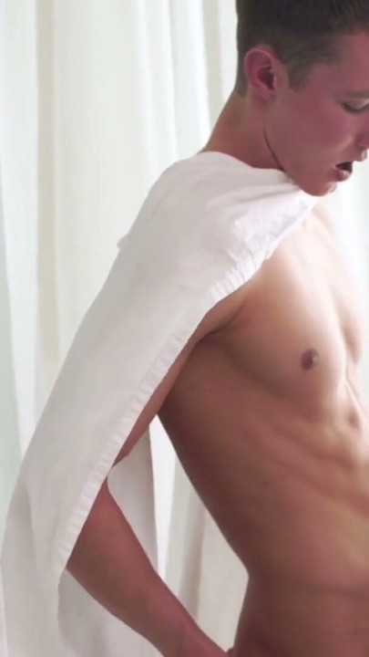 Smooth twink shoots huge load in kinky Mormon elders mouth | Clip 1