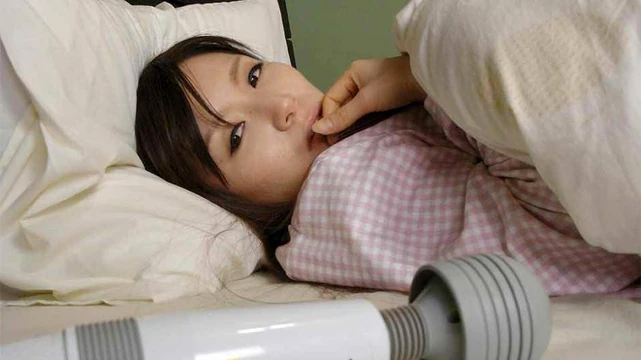 Asian wife toy fucking her cunt