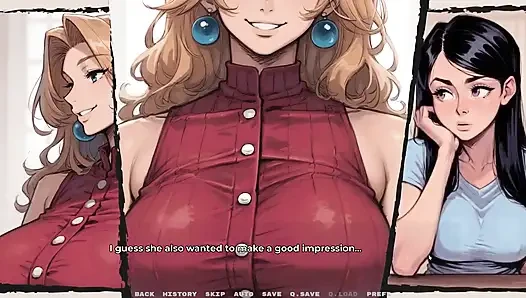 Pacar Baru Saya Tabu Hentai Game Ep.48 Dikejutkan oleh ayah tiri saya di dapur bersama ibu tiri dan pacar saya!