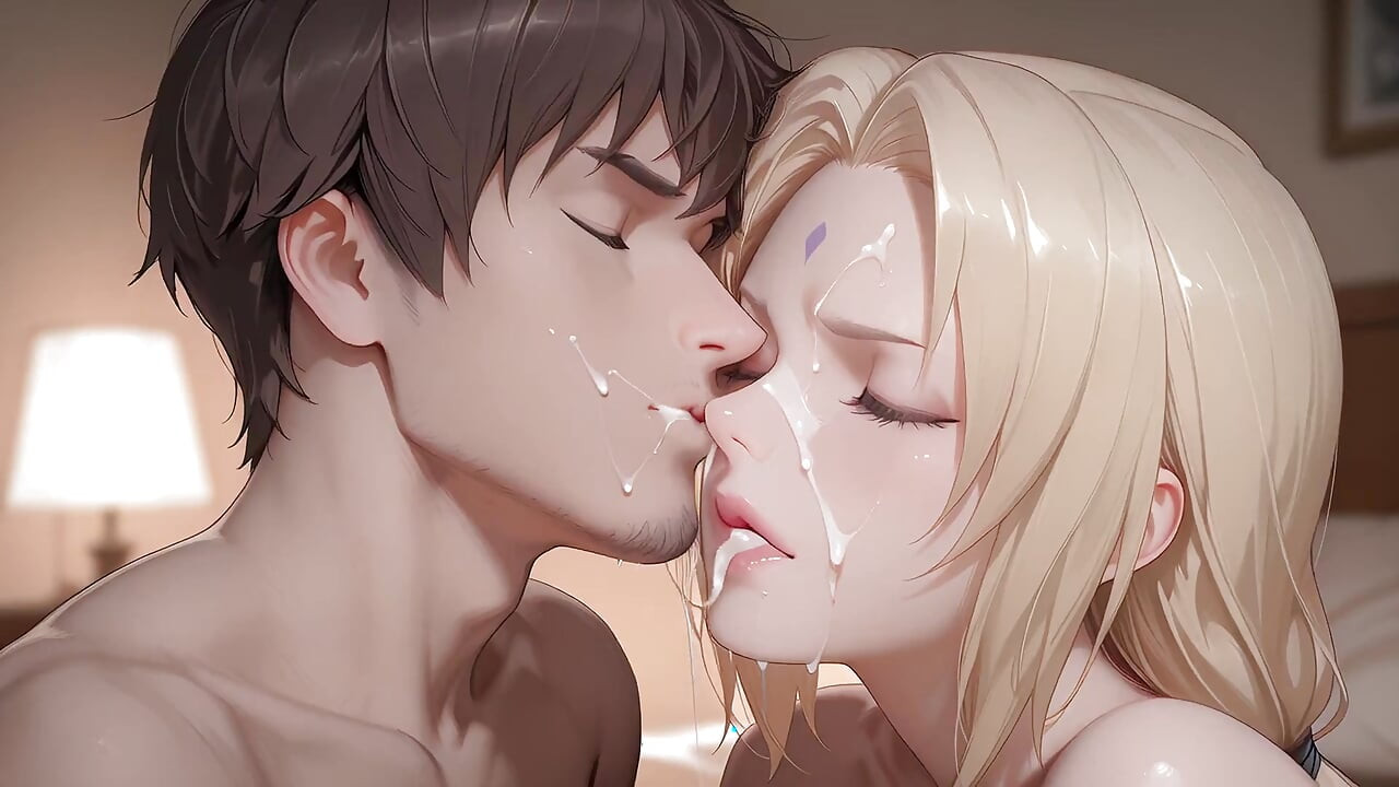 Macocha Tsunade Przypadkowo Zobaczyła Ogromnego Penisa Pasierba I Nie Mogła Się Oprzeć. Tsunade Cosplay W Stylu Hentai.