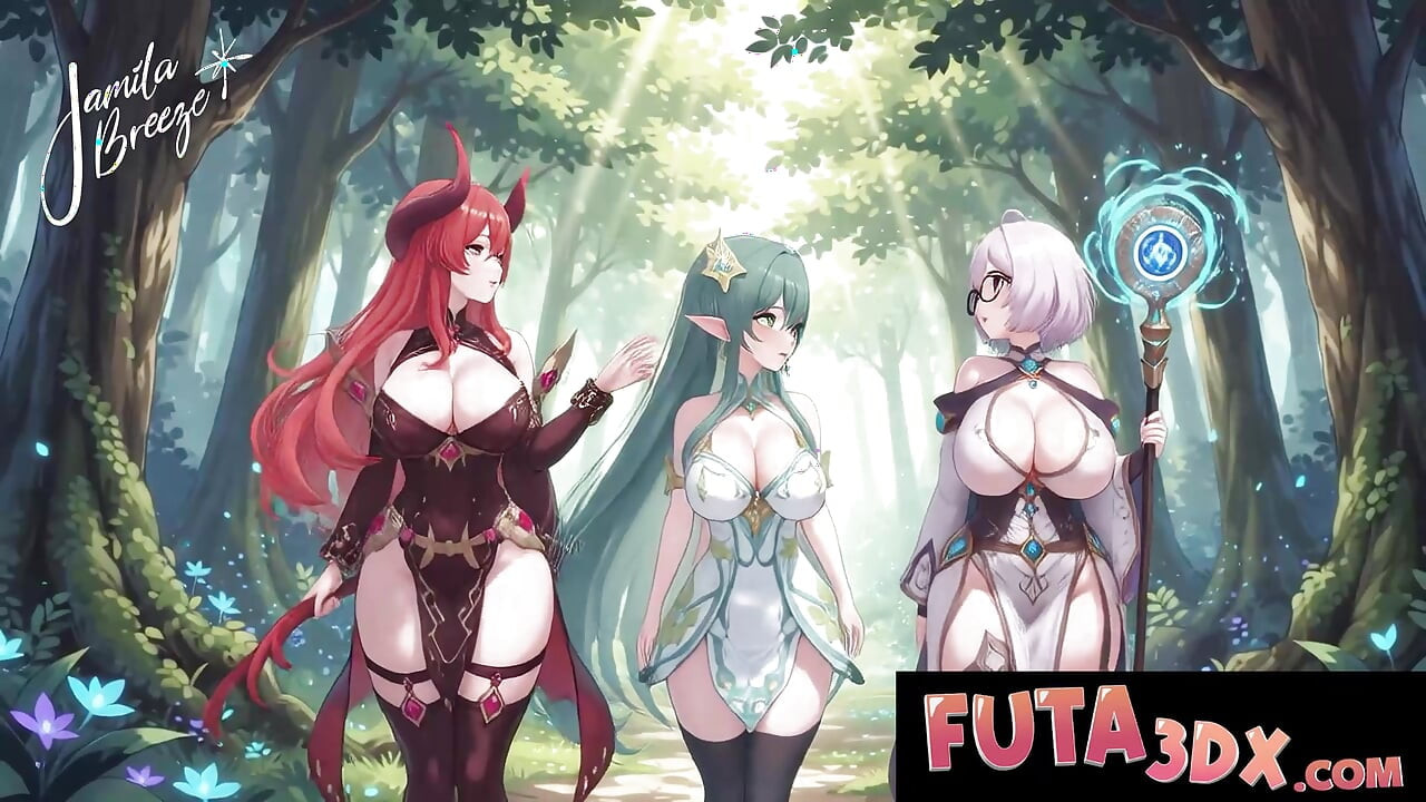 FUTA3DX - Futa Elf Babes Big Tits & Bubble Butt Fantasy