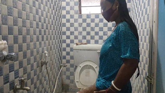 Hot desi bhabi bathroom