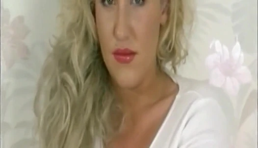 Busty Blonde Spreads Wide and Fingers Her Pussy
