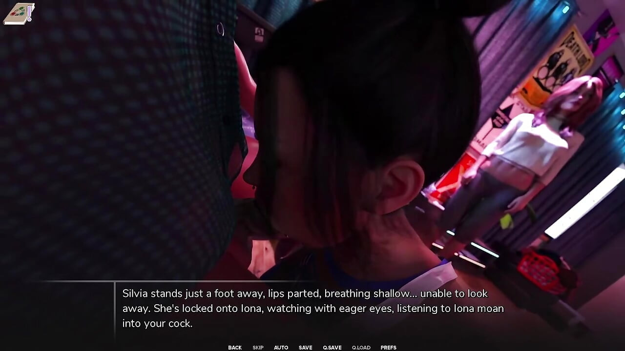 Taboo University 110 - Une fille émo me taille une pipe baveuse pendant que ma copine regarde