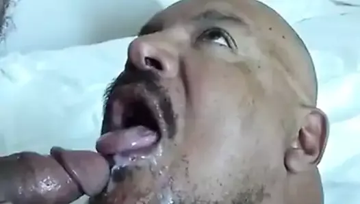 latino swallowing hot cum