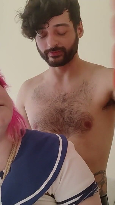 Double amputee shibari and spanking! | Clip 3