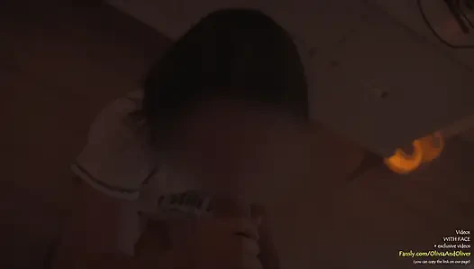 Late Night Blowjob After Party came on Tongue