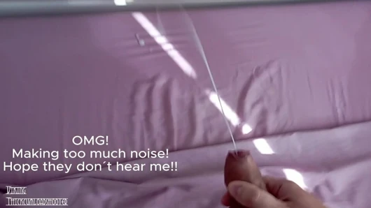 I hope the neighbors don't hear me! Making a lot of noise when I cum listening to them having sex in the middle of the morning!