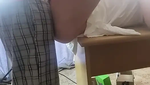 Close up - Ngentot di meja kantor