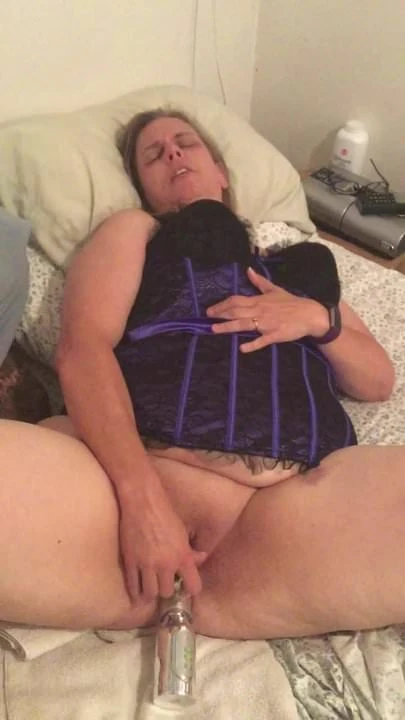 Cumming from toy