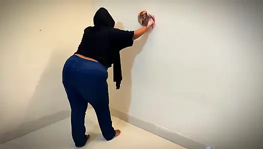 Turki Curvy Hot Muslim Stepmom Wearing Jeans Pant & Show Big Ass & Puffy Tits & Make Me Supper Horny