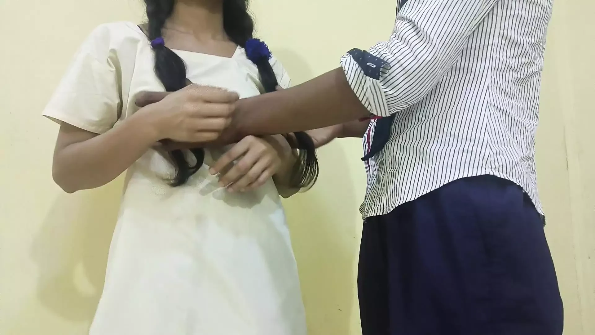 Indian schoolgirl seduces her tusion to fuck her with a creampie Hindi audio