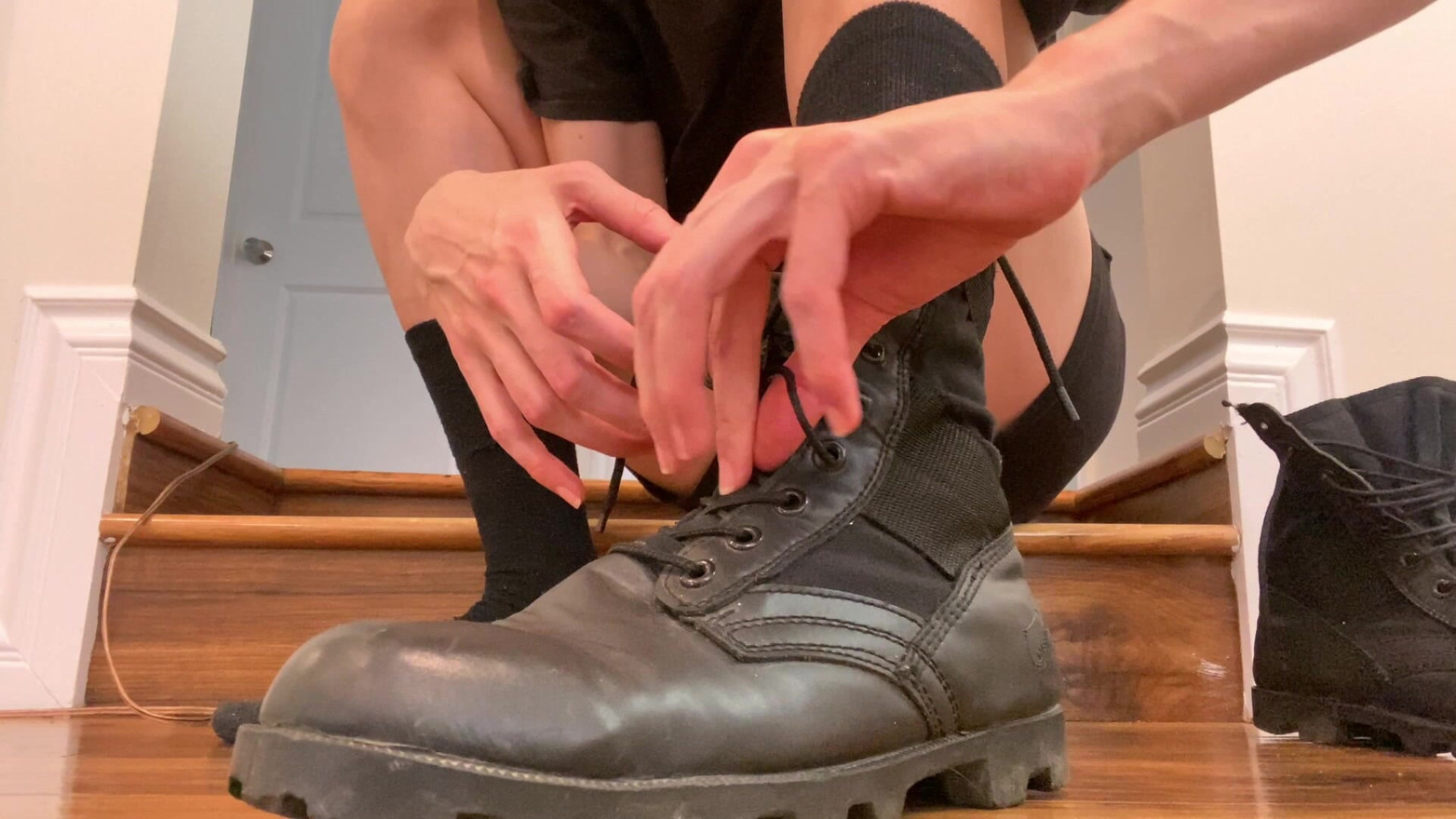 Combat Boots Worship + Removal