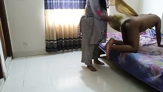 Sexy Stepmom Rides Hot Transgender Stepson in Doggy Style with Ropes, Fuck & Destroy Huge Wet Pussy