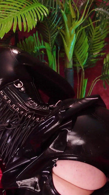 Unforgettable moment from "Latex MILF loves to be stretches and fisted into pussy, hot shiny rubber curvy girl moans"
