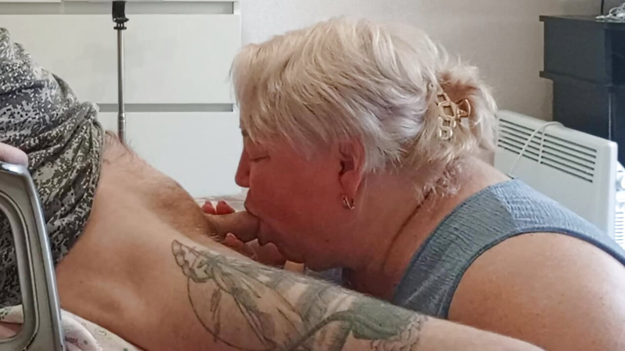 wife watches as neighbor sucks my dick and swallows cum