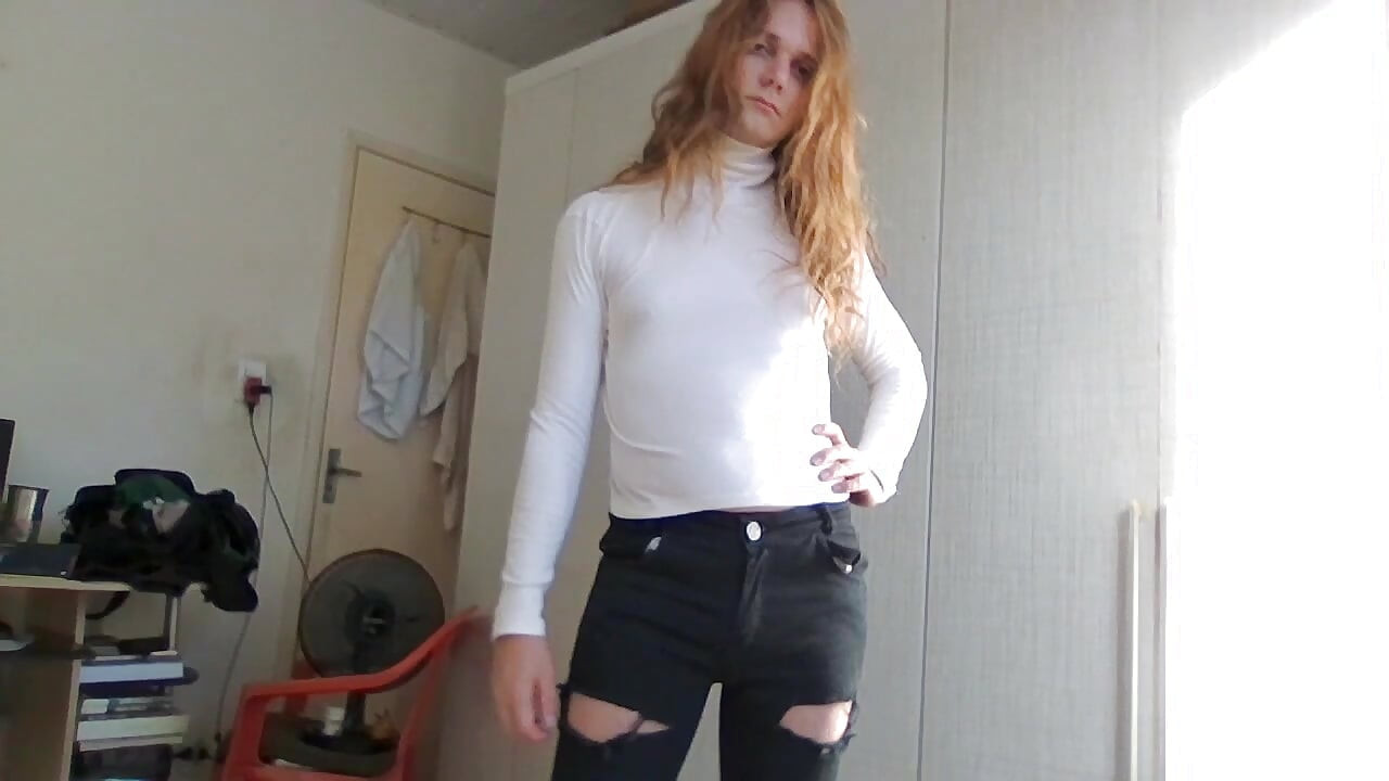 Me and some of my clothes and panties.