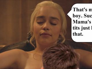 Sucking Emilia Clarke's Big Tits