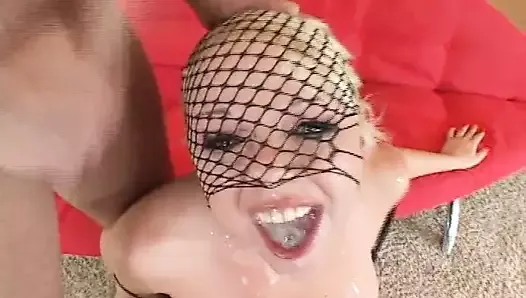 WTF! Blond Milf Gangbang with a lot of hot Cum
