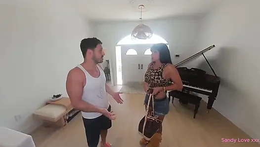Busty Latina Has a Messy Threesome