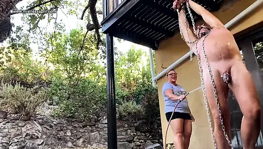 Dominatrix Mistress April - Hooked dirty slave