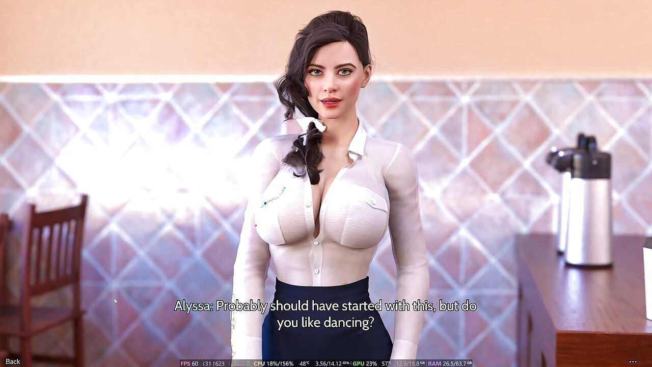 FreshWomen - staffel 1 ep1 - teil 2 Animiertes porno-spiel, ganze Geschichte, 3D