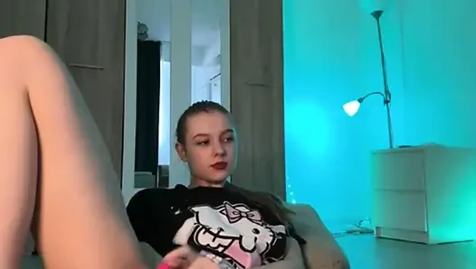 Fingering pussy and anal. Nipple clamps with jucielussie