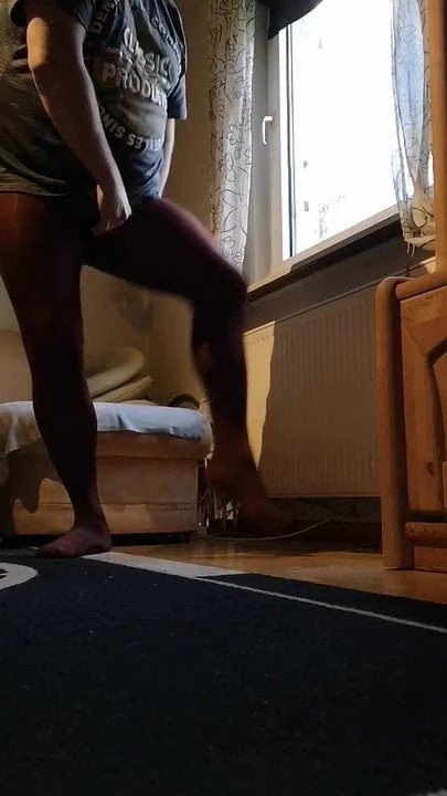 Changing from stripes to cotton tights