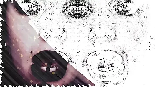 Asmr ve büyüleyici lipnoz! Siyah 31 talimatı içindeki bayan
