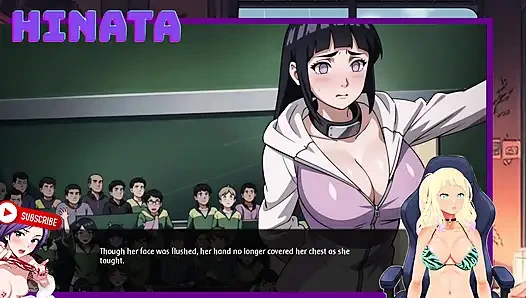 HINATA GURU akademi. Dia membuka ritsletingnya dan memperlihatkan payudaranya. Rahasia Shinobi 14