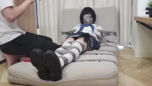 Mz25-jk Girl Was Brought to Orgasm by Being Bound with Nautical Tape
