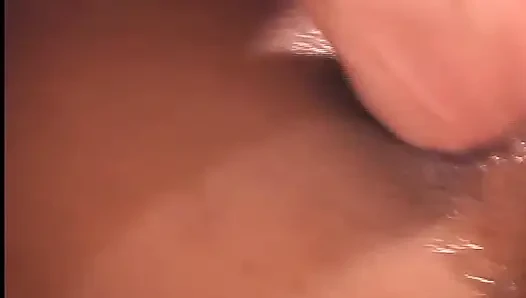 Skinny Brunette Babe Dripping Wet in Intense Hardcore Pounding