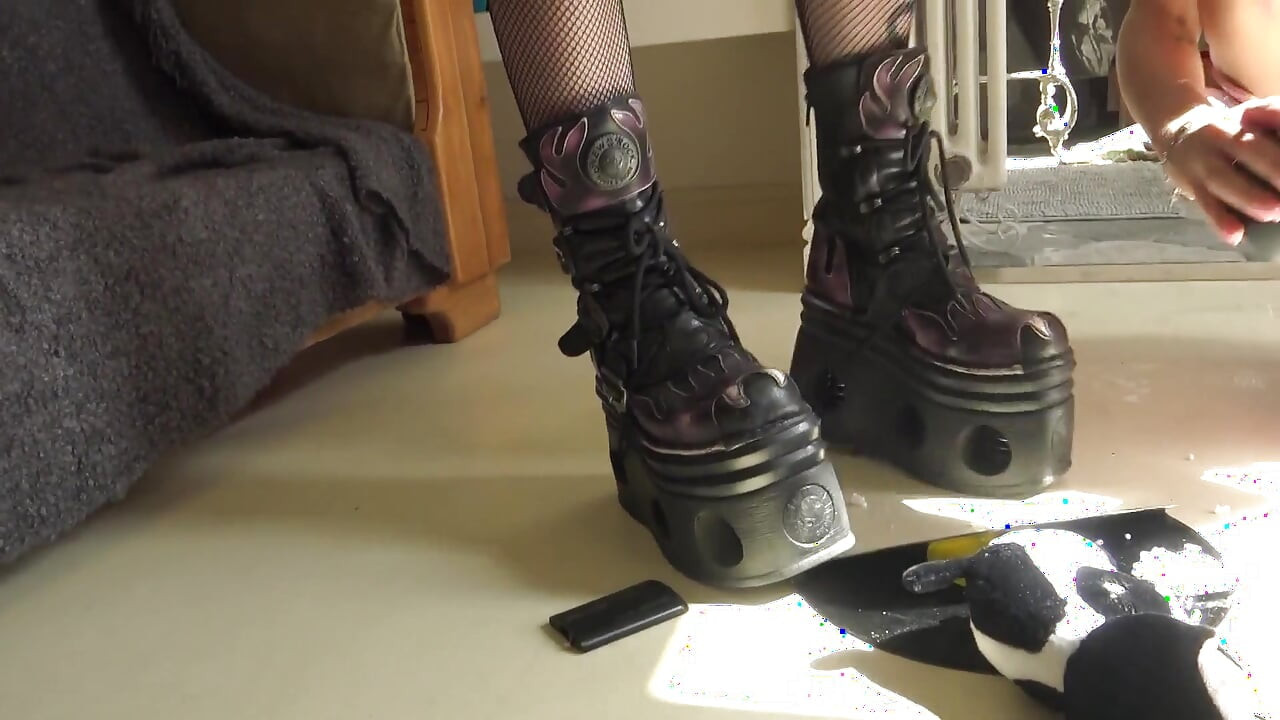 Snotty, Gothic Anime Fetish Girls Crush Their Neighbor's Apartment Out of Boredom!