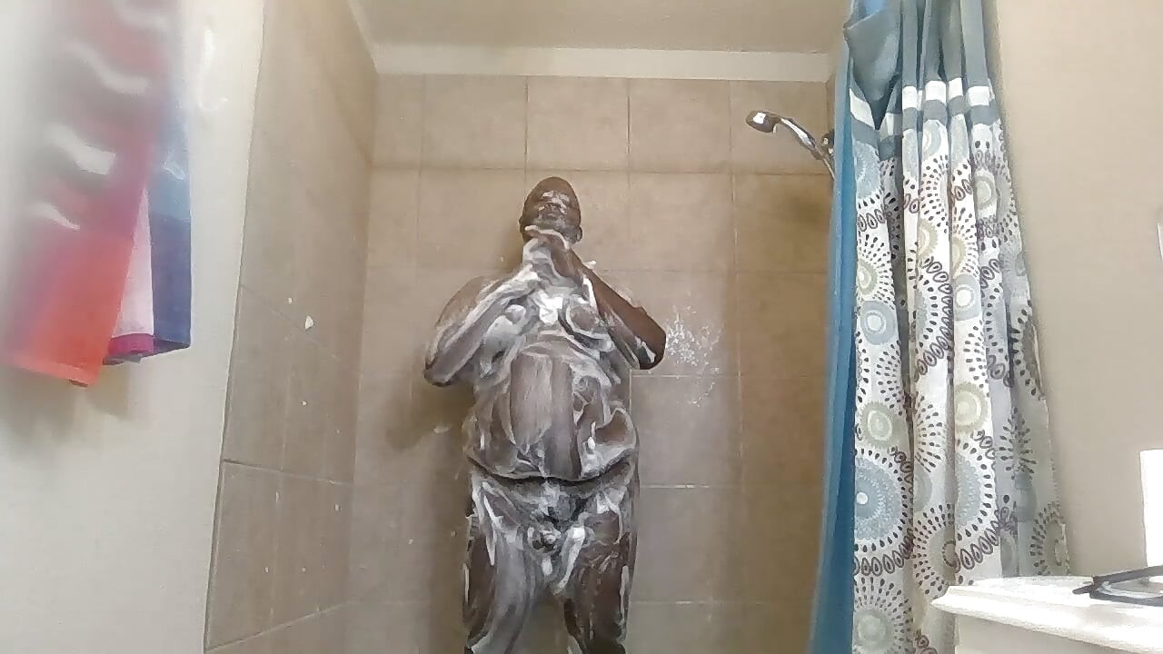 Lathered up mid-day shower