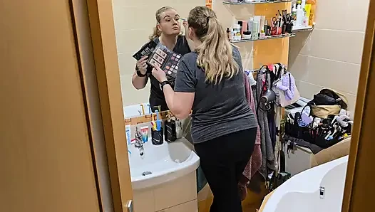 Watching My Wife Get Ready… She Looks so Good - Mirror Makeup Routine