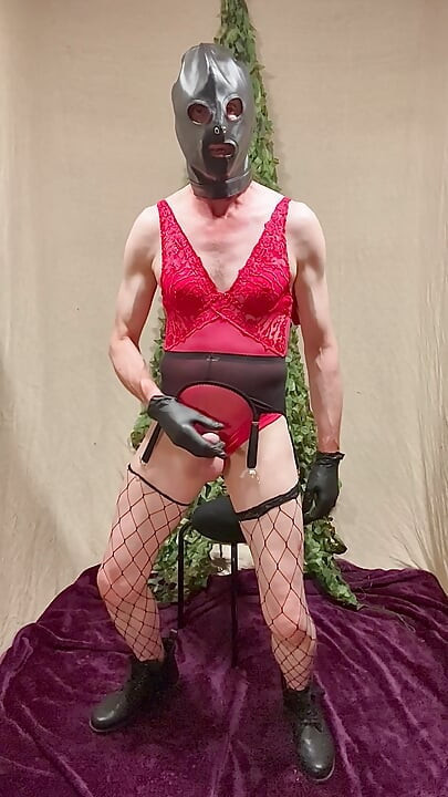 Randy Male Pulls His Hard Penis In Stockings