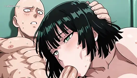 Saitama hämmerte Fubuki härter als jedes monster - und sie liebte jeden zoll (AI generiert)