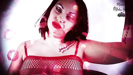 My red kisses on you