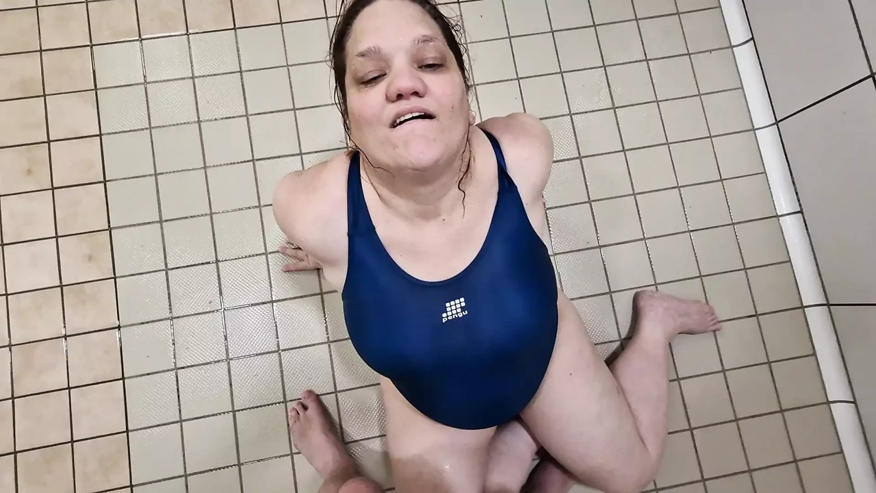 a bit of fun in a water park swimsuit