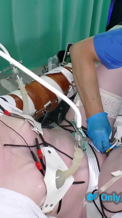 Lisa Essex and Mistress Jane medical fetish electro play | Clip 3