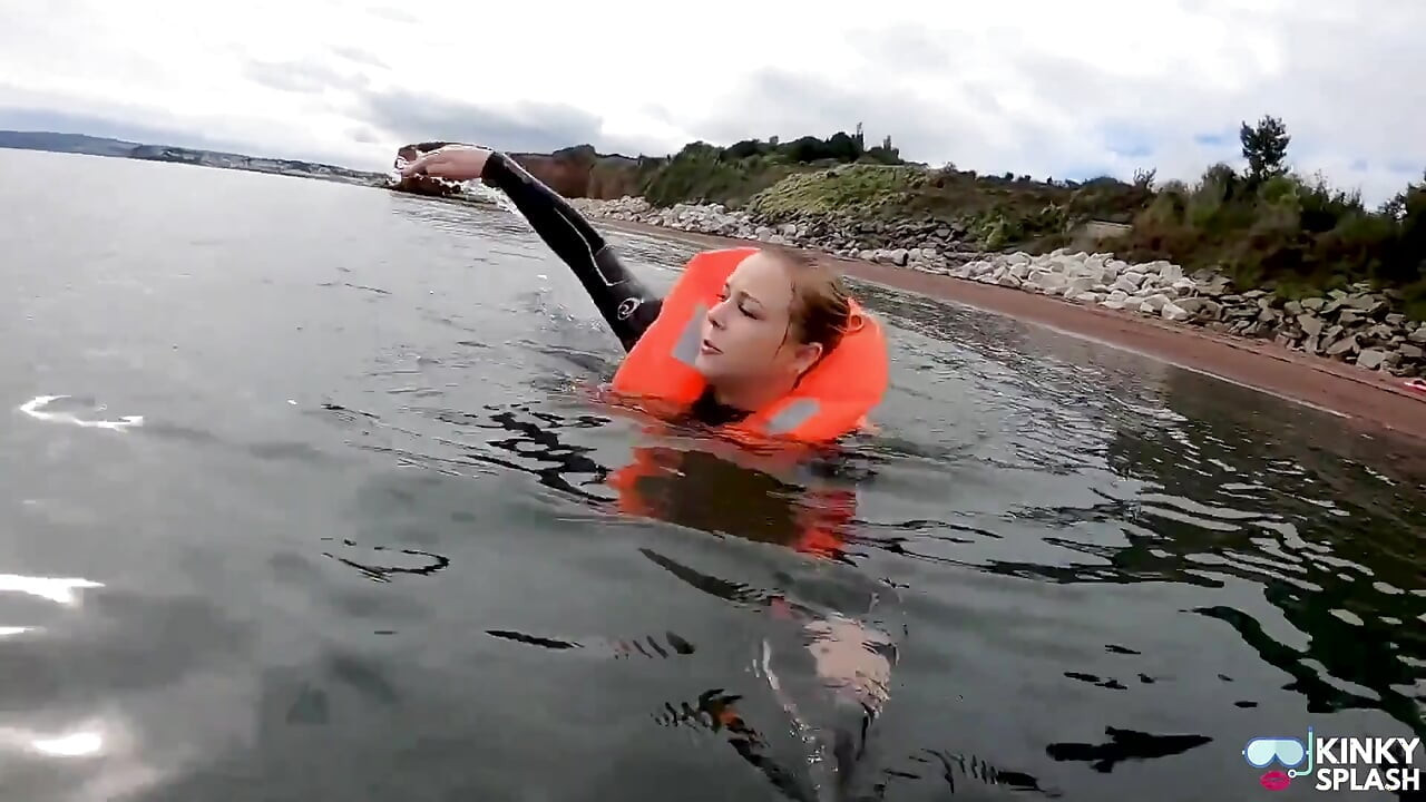 Strapped Tight & Floating Free - Sexy Wetsuit Life Jacket Test
